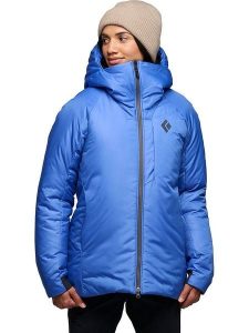 Black Diamond Parka "Solution 4.0" w kolorze niebieskim rozmiar: XL. Niebieskie kurtki Black Diamond, xl, bez wzorów, z puchu, bez kaptura. Za 459,04 zł.