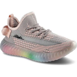 Różowe Sneakersy Artiker Damskie Lekkie Półbuty. Czerwone półbuty ARTIKER, bez wzorów, bez obcasa, na platformie, bez zapięcia. Za 99,99 zł.