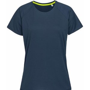 Raglanowa Koszulka Aktywna Dla Kobiet. Niebieskie bluzki STEDMAN, s, bez wzorów, sportowe, bez kołnierzyka, bez ramiączek. Za 59,99 zł.
