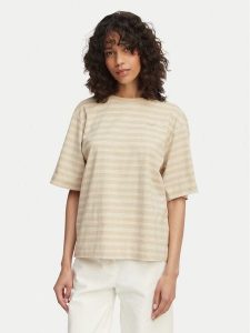 BOSS T-Shirt Eregular 50562504 Beżowy jasny Regular Fit. Brązowe t-shirty Boss, l, bez wzorów, z bawełny, bez kołnierzyka, bez ramiączek. Za 279,99 zł.