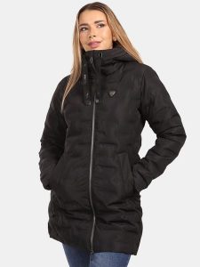 Kilpi Kurtka zimowa "Belize" w kolorze czarnym rozmiar: 38. Czarne kurtki Kilpi, na zimę, m, bez wzorów, z puchu, bez kaptura. Za 491,99 zł.