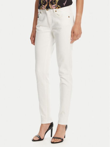Versace Jeans Couture Jeansy 78HAB5K1 Biały Skinny Fit. Białe jeansy Versace Jeans Couture, bez wzorów, z bawełny. Za 519,99 zł.