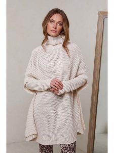 Joséfine Golf "Ness" w kolorze beżowym rozmiar: M. Brązowe golfy Joséfine, bez wzorów. Za 156,45 zł.