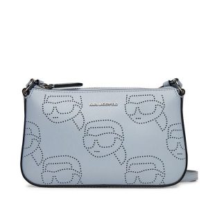 Torebka KARL LAGERFELD. Niebieskie listonoszki KARL LAGERFELD, bez wzorów, bez dodatków. Za 469,99 zł.