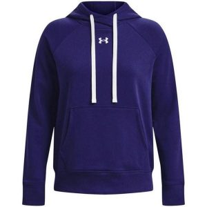 Bluza Z Kapturem Damska Polar Rival HB. Niebieskie bluzy Under Armour, bez wzorów, z polaru, z kapturem. Za 325,99 zł.