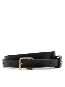 Calvin Klein Pasek Square Buckle Ck Loop 15Mm LV04F7146G Czarny. Czarne paski Calvin Klein, bez wzorów, ze skóry. Za 169,99 zł.