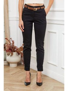 Joséfine Spodnie "Lorial" w kolorze czarnym rozmiar: M. Czarne rurki Joséfine, z materiału. Za 141,45 zł.