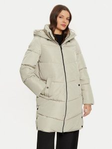 Vero Moda Płaszcz zimowy Halsey 10290436 Beżowy Regular Fit. Brązowe płaszcze Vero Moda, na zimę, l, bez wzorów, z syntetyku, bez kaptura. Za 299,99 zł.