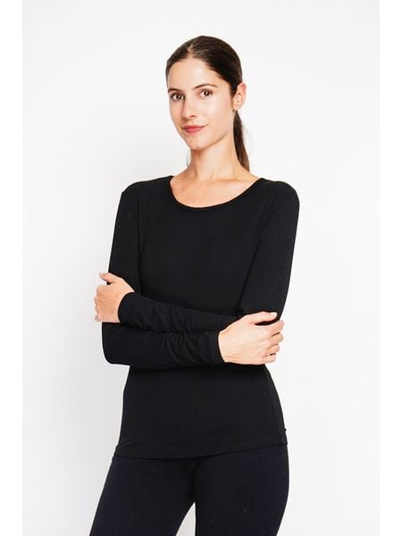 ASSUILI Koszulka w kolorze czarnym rozmiar: 36. Czarne bluzki Assuili, bez wzorów, z bawełny, klasyczne, bez kołnierzyka, bez ramiączek. Za 86,99 zł.