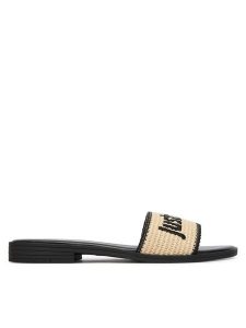 Just Cavalli Klapki 80RA3S80 ZSE60 Beżowy. Brązowe klapki Just Cavalli, bez wzorów, z syntetyku, bez obcasa. Za 444,99 zł.