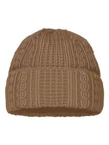 Under Armour Czapka beanie "Halftime Cable" w kolorze jasnobrązowym rozmiar: onesize. Brązowe czapki Under Armour, bez wzorów, z polaru. Za 101,47 zł.
