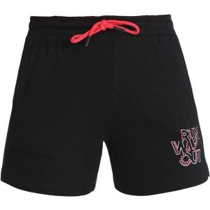 Damskie szorty sportowe Athl DPT Bergamo czarne XL. Czarne spodenki sportowe ZSPORT, xl, bez wzorów, z bawełny. Za 98,99 zł.