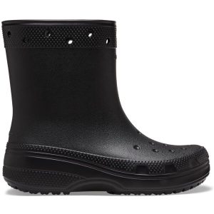 Crocs Classic Boot. Czarne kalosze Crocs, bez wzorów. Za 241,99 zł.