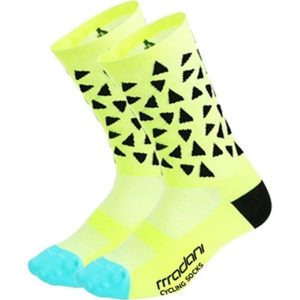 Skarpetki rowerowe unisex madani Ocelot. Żółte skarpetki MADANI, bez wzorów. Za 9,99 zł.