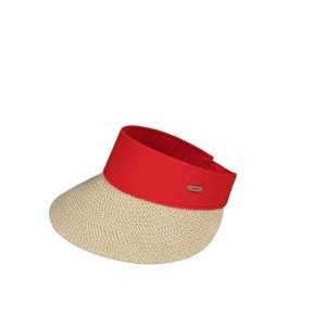 Kapelusz damski Barts Vesder. Czerwone kapelusze Barts, bez wzorów, z tkaniny, eleganckie. Za 155,65 zł.