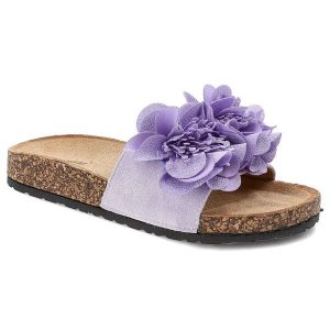 Fioletowe Klapki Seastar Blue Modne Obuwie Damskie Na Lato. Fioletowe klapki Seastar Blue, bez wzorów, bez obcasa. Za 79,99 zł.