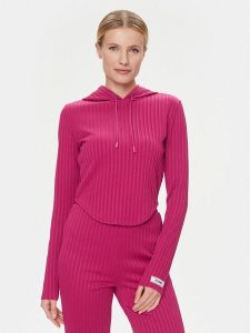 Guess Bluza Anneka V4RQ03 KC2U2 Różowy Regular Fit. Czerwone bluzy Guess, xl, z aplikacjami, z syntetyku, bez kaptura. Za 199,99 zł.