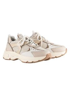 Högl Skórzane sneakersy "Faith" w kolorze beżowym rozmiar: 38,5. Brązowe trampki HÖGL, bez wzorów, z materiału, bez zapięcia. Za 351,38 zł.