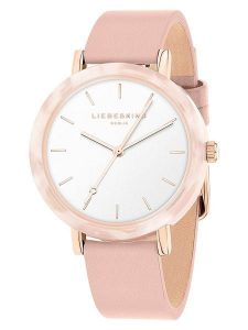 Liebeskind Zegarek kwarcowy w kolorze różowozłoto-jasnoróżowo-białym rozmiar: onesize. Różowe, analogowe zegarki Liebeskind. Za 347,99 zł.