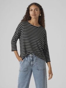 Vero Moda Sweter w kolorze czarno-białym rozmiar: S. Czarne swetry oversize Vero Moda, s, bez wzorów, bez ramiączek. Za 56,99 zł.