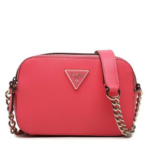 Torebka Guess. Czerwone listonoszki Guess, z aplikacjami, bez dodatków. Za 409,99 zł.