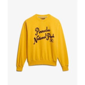 Bluza damska Superdry Lo-fi Outdoor. Żółte bluzy Superdry, bez wzorów, bez kaptura. Za 326,95 zł.