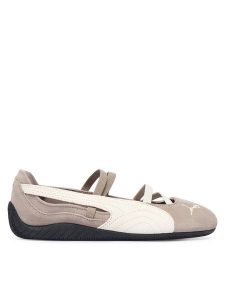 Puma Baleriny Speedcat Ballet SD Wns 401287 20 Szary. Szare balerinki Puma, bez wzorów, ze skóry, bez obcasa, bez zapięcia. Za 399,99 zł.
