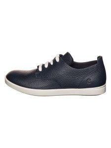 Ecco Skórzane sneakersy "Leisure" w kolorze granatowym rozmiar: 39. Niebieskie trampki ecco, bez wzorów, bez zapięcia. Za 205,36 zł.