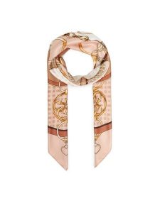 Guess Chusta AW5348 POL03 Beżowy. Brązowe rękawiczki Guess, z aplikacjami, z materiału. Za 219,99 zł.