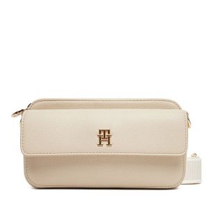 Torebka Tommy Hilfiger. Brązowe listonoszki TOMMY HILFIGER, bez wzorów, bez dodatków. Za 339,99 zł.