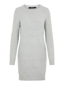 Vero Moda Sukienka "Doffy" w kolorze szarym rozmiar: S. Szare sukienki Vero Moda, na co dzień, s, bez wzorów, bez kołnierzyka, bez ramiączek, midi, proste. Za 96,83 zł.