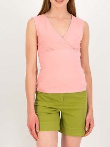 Blutsgeschwister Top "Mon Soleil Cache" w kolorze jasnoróżowym rozmiar: XL. Różowe topy Blutsgeschwister, xl, bez wzorów, z bawełny, bez kołnierzyka, bez ramiączek. Za 100,99 zł.