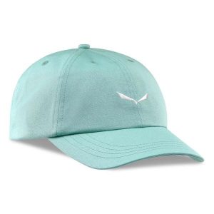 Czapka z daszkiem z logo Salewa Eagle. Zielone czapki Salewa, bez wzorów, z bawełny, wizytowe. Za 134,99 zł.
