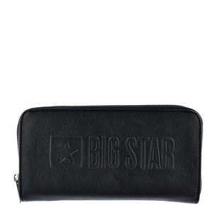 Portfel damski Big Star Kk674030 Bk. Czarne portfele Suzana, bez wzorów, ze skóry ekologicznej. Za 149,00 zł.
