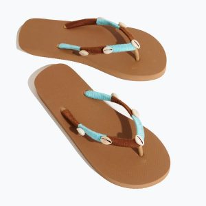 Japonki damskie Banana Moon Nilulu Seaside. Czerwone klapki Banana Moon, bez wzorów, bez obcasa. Za 189,99 zł.