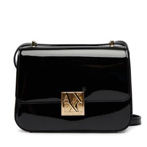 Torebka Armani Exchange. Czarne listonoszki Armani Exchange, bez wzorów, bez dodatków. Za 599,99 zł.