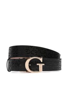Guess Pasek Damski BW9503 P6430 Czarny. Czarne paski Guess, z aplikacjami, ze skóry. Za 234,99 zł.