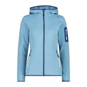 Bluza damska turystyczna CMP 3H19826. Niebieskie bluzy CMP, l, bez wzorów, bez kaptura. W wyprzedaży za 230,99 zł.