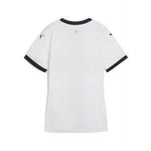 Damska koszulka domowa Parma Calcio 24/25 PUMA White Black. Białe bluzki Puma, l, bez wzorów, sportowe, bez kołnierzyka, bez ramiączek. Za 379,00 zł.