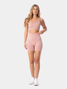 Carpatree Szorty sportowe "Simply" w kolorze jasnoróżowym rozmiar: M. Różowe spodenki sportowe Carpatree, m, bez wzorów, z materiału, z podwyższonym stanem, outdoorowe. Za 113,45 zł.