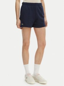 Lacoste Szorty sportowe GF5341 Granatowy Regular Fit. Niebieskie spodenki sportowe Lacoste, bez wzorów, z bawełny. Za 287,99 zł.