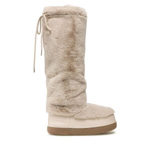 Kozaki Jenny Fairy. Brązowe kozaki Jenny Fairy, bez wzorów, bez obcasa, na płaskiej podeszwie, bez zapięcia. Za 149,97 zł.