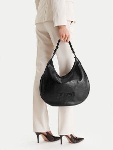 Just Cavalli Torebka 80RA4BC2 ZSD86 Czarny. Czarne torebki klasyczne Just Cavalli, bez wzorów, ze skóry, bez dodatków. Za 685,99 zł.