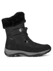 Rieker Śniegowce M9683-00 Czarny. Czarne buty zimowe Rieker, z materiału, bez obcasa, bez zapięcia. Za 335,00 zł.