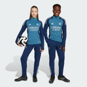 Spodnie treningowe Arsenal Tiro 25 Competition. Niebieskie spodnie dresowe ADIDAS, bez wzorów, z dresówki. Za 259,00 zł.