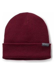 Columbia Czapka beanie w kolorze czerwonym rozmiar: onesize. Czerwone czapki Columbia, bez wzorów, z wełny. Za 81,95 zł.