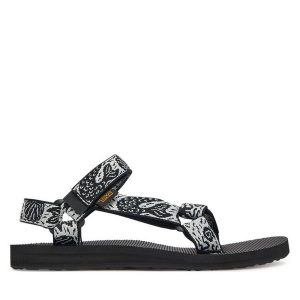 Sandały Teva. Czarne buty trekkingowe Teva, bez wzorów, bez obcasa, bez zapięcia. Za 239,99 zł.