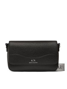 Armani Exchange Torebka 942912 CC783 0002 Czarny. Czarne listonoszki Armani Exchange, bez wzorów, ze skóry, bez dodatków. Za 479,99 zł.
