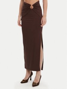 Bardot Spódnica maxi 59024SB Brązowy Regular Fit. Brązowe spódnice Bardot, l, bez wzorów, z syntetyku, maxi. Za 199,99 zł.
