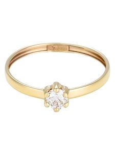 OR ÉCLAT Złoty pierścionek "Her" z cyrkonią rozmiar: 54. Żółte pierścionki OR ÉCLAT, z cyrkonią, złote. Za 347,99 zł.